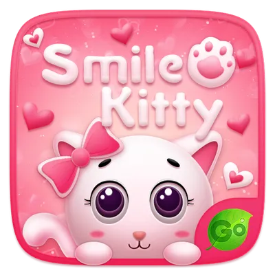 Smile Kitty GO Keyboard Theme