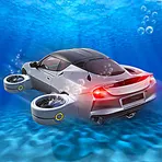 Подводный автомобиль сим логотип
