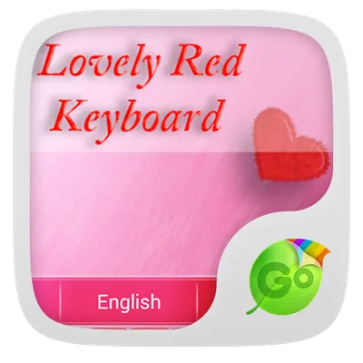 Lovely Red GO Keyboard Theme