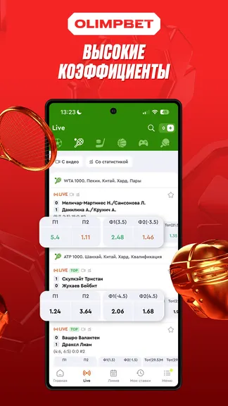 Скриншот приложения OlimpBet — экран 4