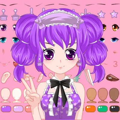 Anime Virtual Character Dress Up Game