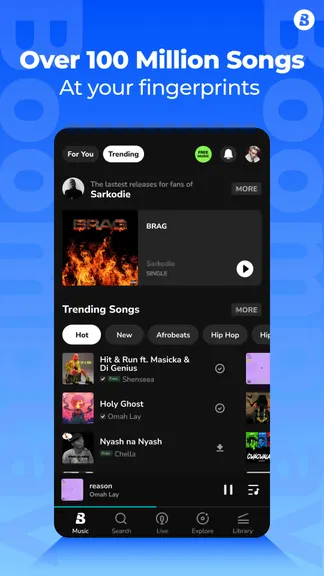 Скриншот Boomplay 1
