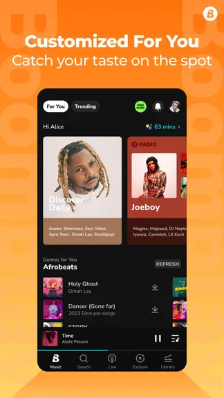 Скриншот Boomplay 2
