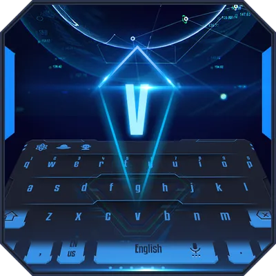 Planet Space Tech Skin for Keyboard