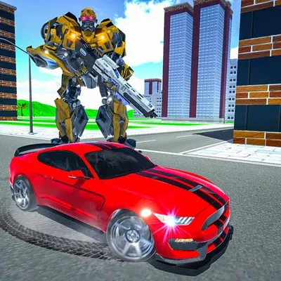 Robot Car Transformation: Robot Shooting Game