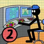 Stickman Five Nights Survive 2 логотип