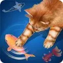 Кот - Рыбак 🐱🎣 игра для кошек 🐈 логотип