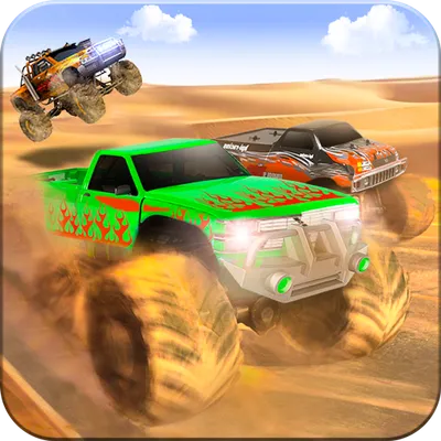 Monster Truck Desert Stunt Race