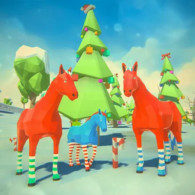 🎅🐴 Horse Xmas Simulator Family Happy New Year