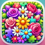 Beautiful Flowers Puzzle логотип