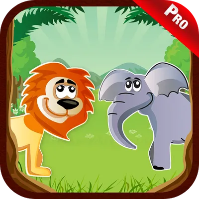 Zoo Animals Sound Kids Games - Name Colour Puzzle