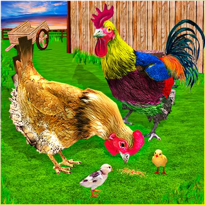 New Hen Family Simulator: Chicken Farming Games