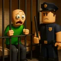 Roblox: Побег от Балди из тюрьмы – страшный Обби! логотип