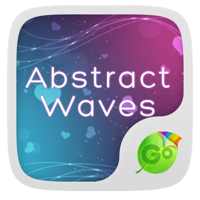 Abstract Waves Keyboard Theme