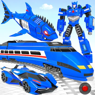 Shark Robot Car Transform Game