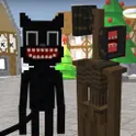 Skin Cartoon Cat & Siren Christmas Head логотип