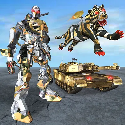 Furious Wild Tiger Robot Tank Robot Transform Game