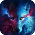 Обои неоновые животные логотип