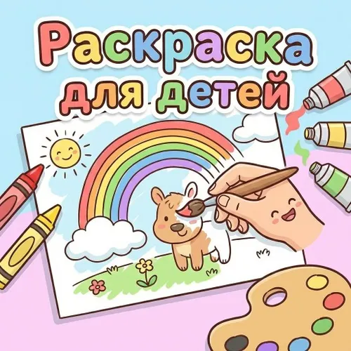 Раскраска для детей — иконка
