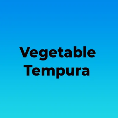 Vegetable Tempura