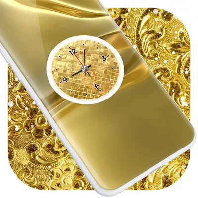 Gold Clock Live Wallpaper