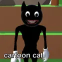 Night of Cartoon Cat Trapped логотип