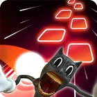 Cartoon cat - Beat Hop tiles логотип