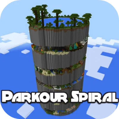 Map Parkour Spiral MCPE