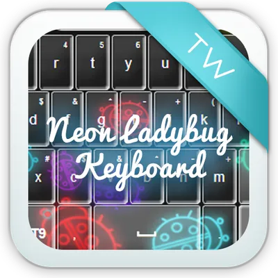 Neon Ladybug Keyboard