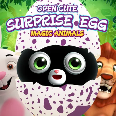 Surprise eggs - open cute magic animals