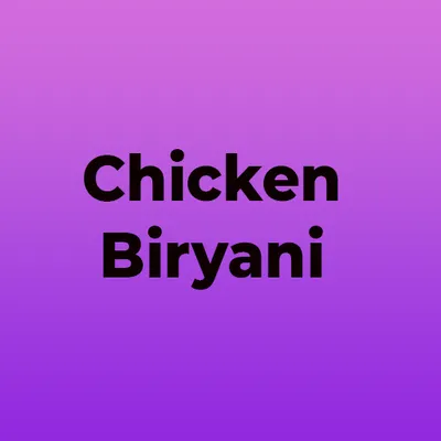 Chicken Biryani