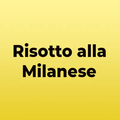 Risotto alla Milanese