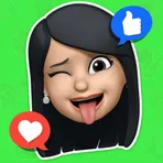 Stickers Emojis WAStickerApps логотип