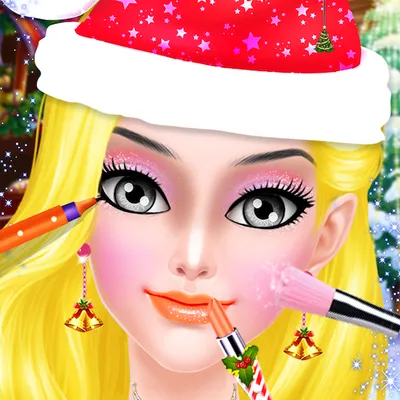 Christmas Makeup Girl 