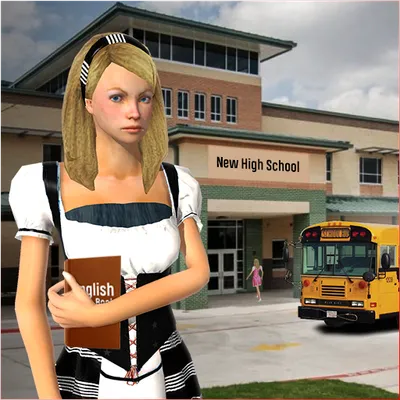 Virtual School Girl Simulator: High School Game