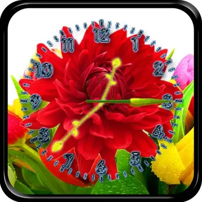 Flower Clock Live Wallpaper