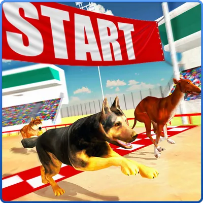 Dog Racing Stunt & Jump 3D Sim