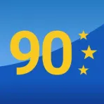 90 дней Шенген логотип