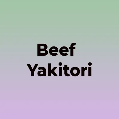 Beef Yakitori