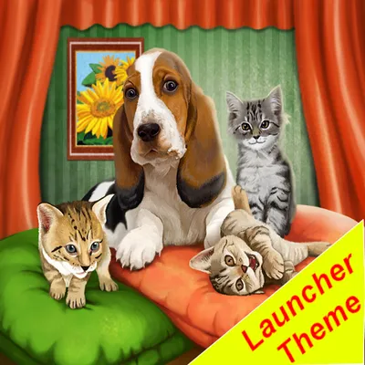 GO Launcher EX Theme dog cats