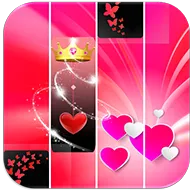 Pink Heart Piano Tiles