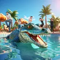 Hungry Crocodile 2 Shark Games логотип