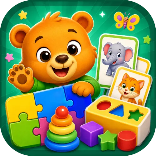 Детские игры: карточки Учи слова — иконка