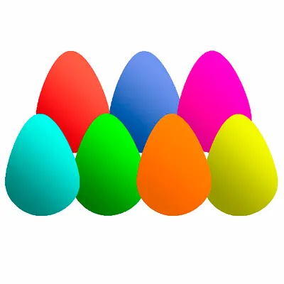 Surprise colorful eggs