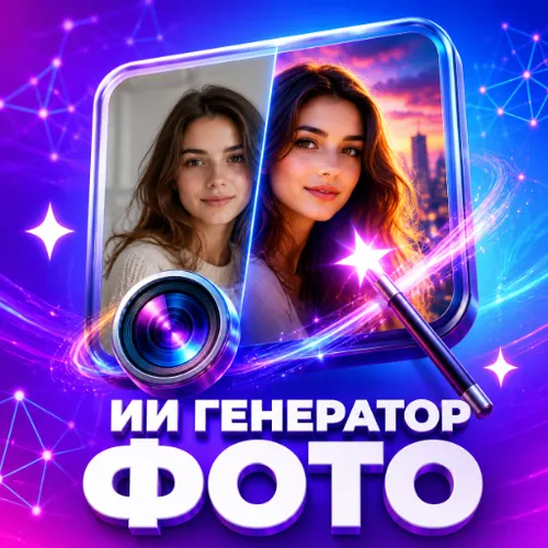 ИИ Генератор фото редактор нейросетью — иконка