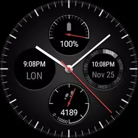 Wear Chronograph Watch Face