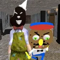 Scary Scream Neighbor Sponge Night логотип