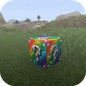 Rainbow lucky block addon for MCPE логотип