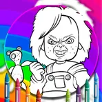 Coloring Chucky The Killer Doll логотип