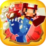 Fighting 3D Super Mario Bros Kung Fu Hitting Carto логотип